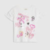 Mini Girls White Graffiti T-shirt