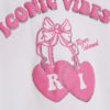 Mini Girls White Iconic Vibes T-shirt-set