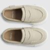 Mini pojkar beige loafers