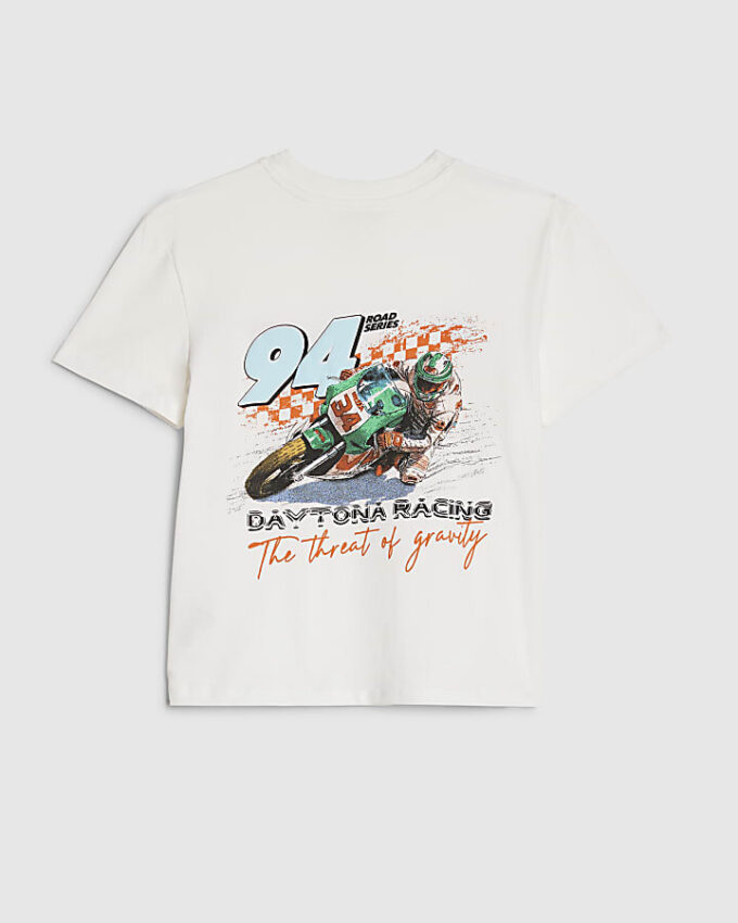 Mini pojkar vit 94 Bike T-shirt