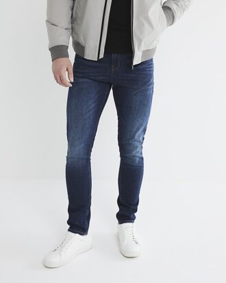 Mörkblå skinny fit-jeans