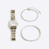 Multipack med silverklocka och armband