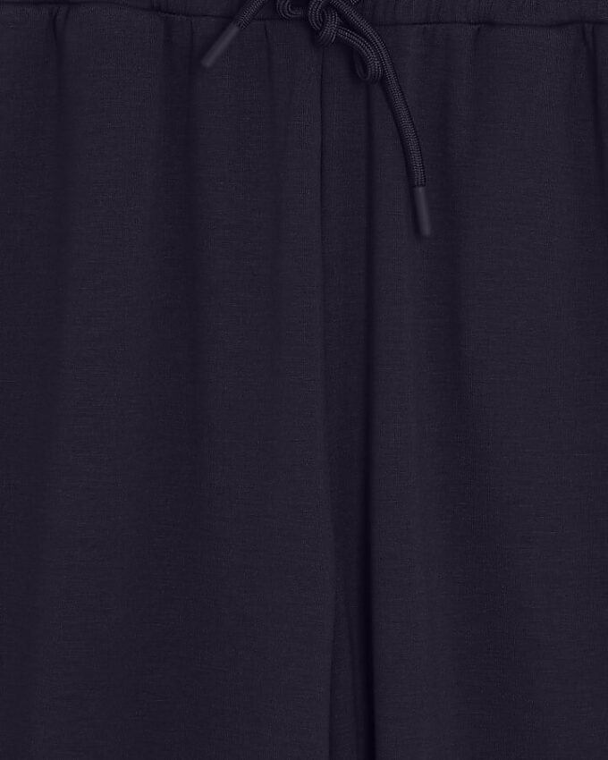 Navy Premium högmidjade joggingbyxor med vida ben