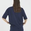 Navy Premium kortärmad boxy-T-shirt