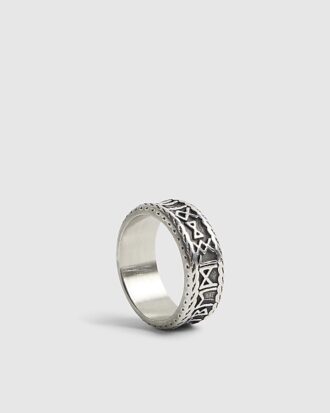 Nordisk ring i silverstål