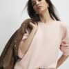 Orange långärmad sweatshirt i premiumkvalitet