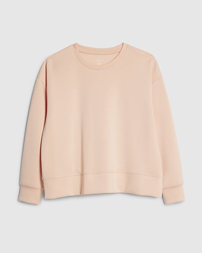Orange långärmad sweatshirt i premiumkvalitet