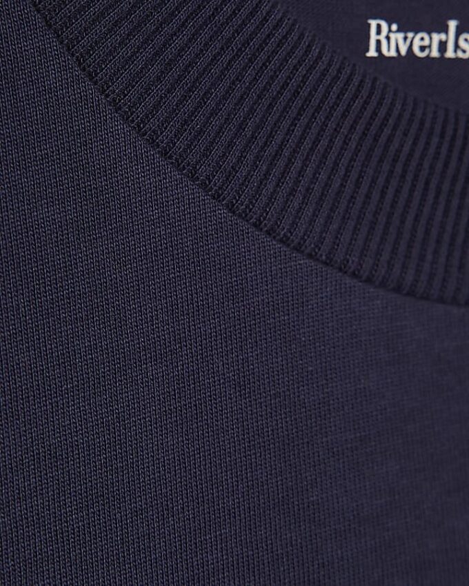 Oversized T-shirt i marinblått