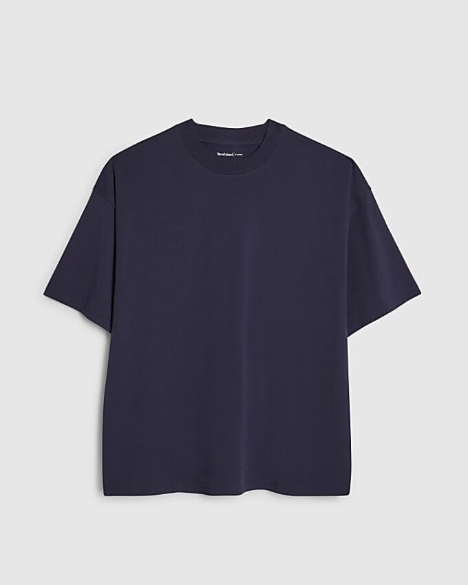 Oversized T-shirt i marinblått
