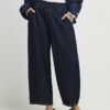 Petite blå pull-on-jeans med barellben