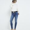 Petite Blue Bum Sculpt Molly Skinny Jeans