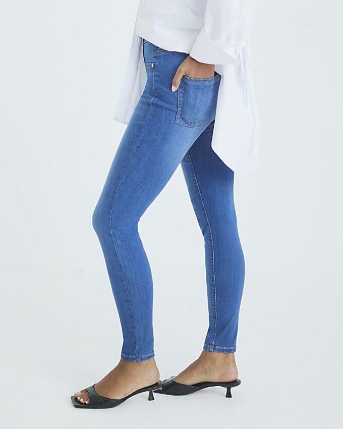 Petite Blue Pull-On Sculpt Skinny Jeans Petite Blue Pull-On Sculpt Skinny Jeans
