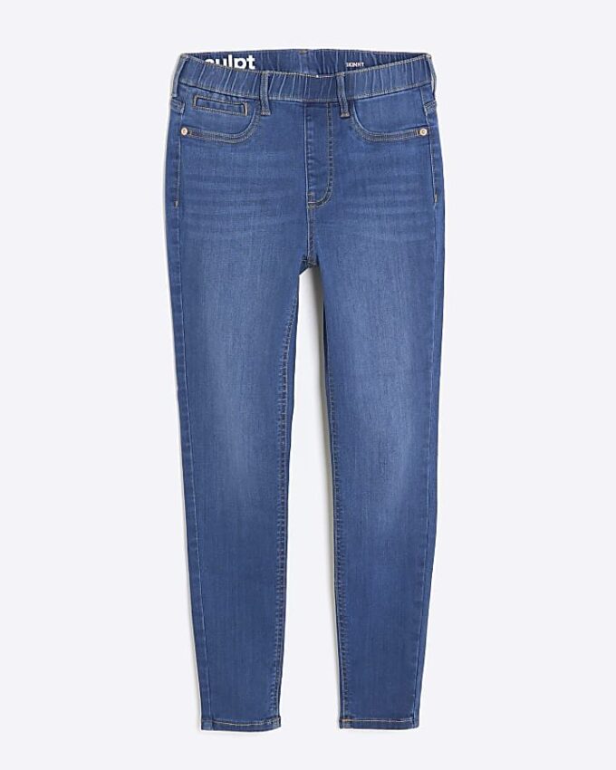 Petite Blue Pull-On Sculpt Skinny Jeans Petite Blue Pull-On Sculpt Skinny Jeans
