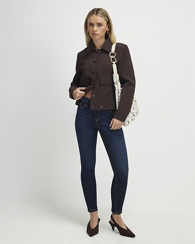 Petite Blue Sculpt Skinny Jeans