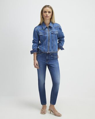 Petite Blue Sculpt Skinny Jeans