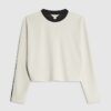 Petite krämfärgad batwing-tröja med färgblock Petite krämfärgad batwing-tröja med färgblock
