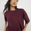 Petite Red Premium Short Sleeve Boxy T-Shirt