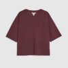 Petite Red Premium Short Sleeve Boxy T-Shirt