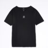 Petite svart kortärmad T-shirt med logo