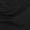 Petite svart off-shoulder-top med drapering