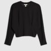 Petite svart premium-tröja med batwing-ärmar
