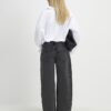 Petite svarta jeans med sömmar och barellben