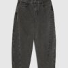 Petite svarta jeans med sömmar och barellben