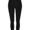 Petite svarta leggings med hög midja Petite svarta leggings med hög midja