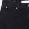 Petite svarta Relaxed Straight Jeans