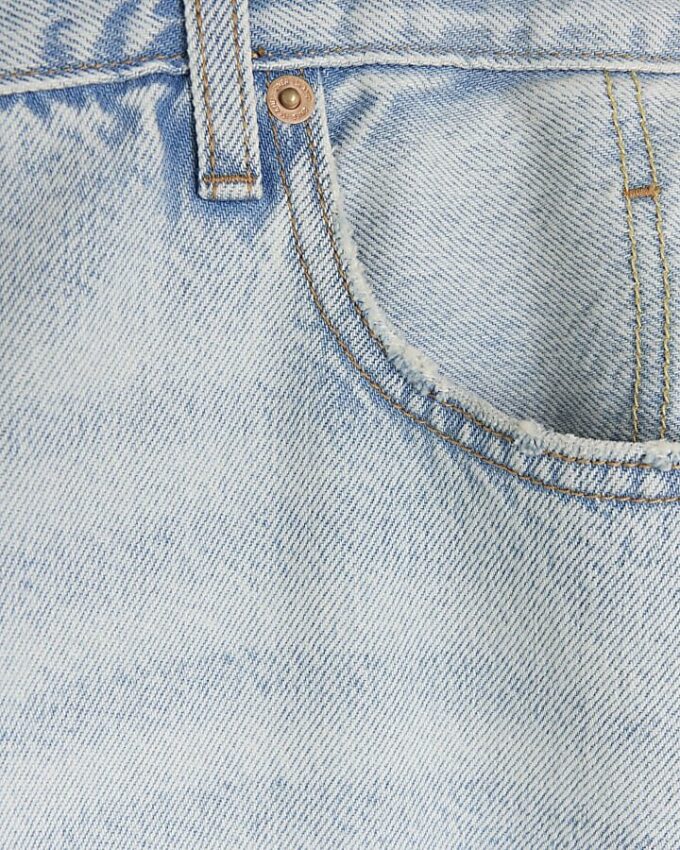 Plus blå högmidjade, avslappnade raka jeans Plus blå högmidjade, avslappnade raka jeans