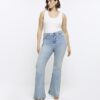 Plus Blue högmidjade flare-jeans Plus Blue högmidjade flare-jeans
