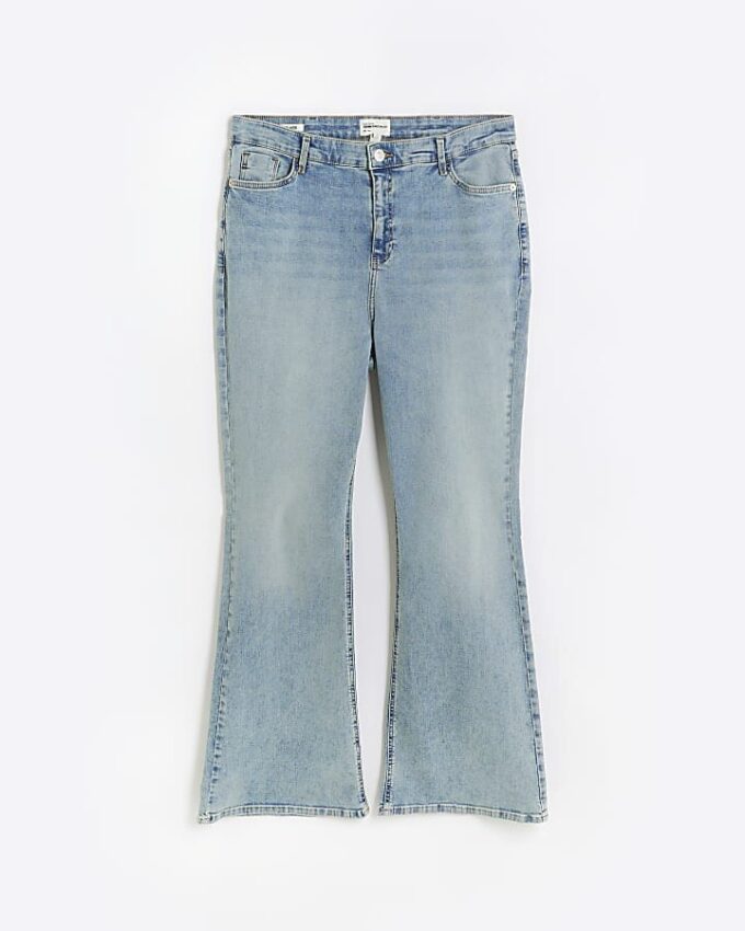 Plus Blue högmidjade flare-jeans Plus Blue högmidjade flare-jeans