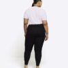 Plus svarta leggings med hög midja
