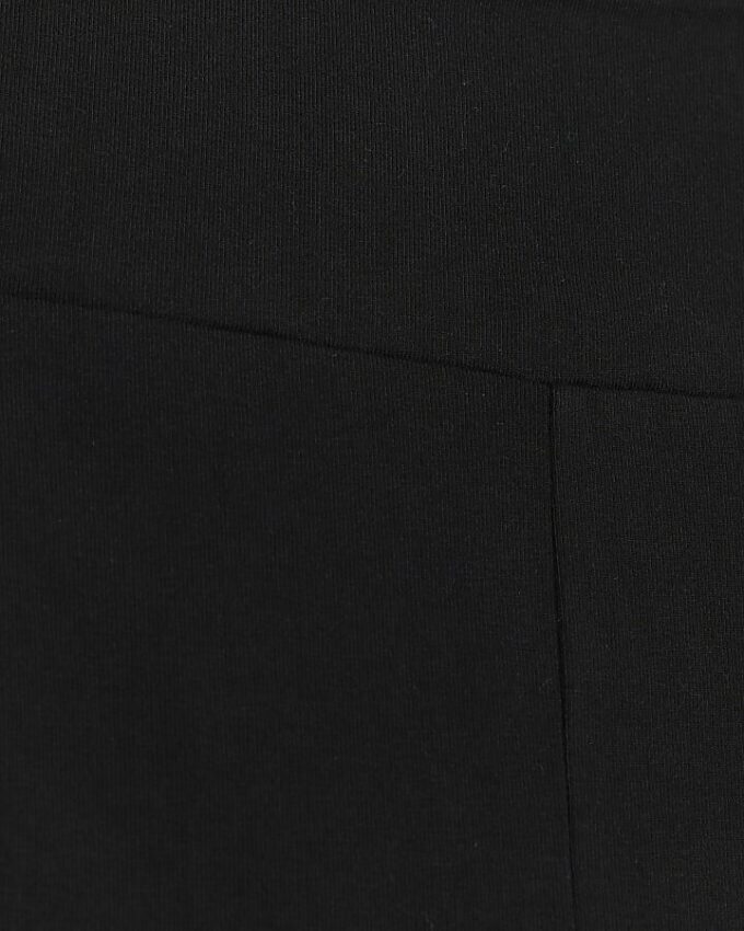 Plus svarta leggings med hög midja