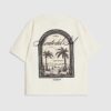 Pojkar Krämfärgad texturerad palmträd-T-shirt