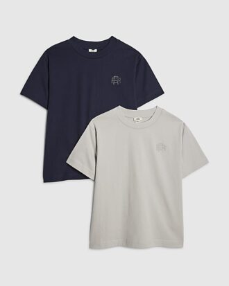 Pojkar Marinblå RI 2-pack T-shirts