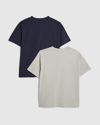 Pojkar Marinblå RI 2-pack T-shirts