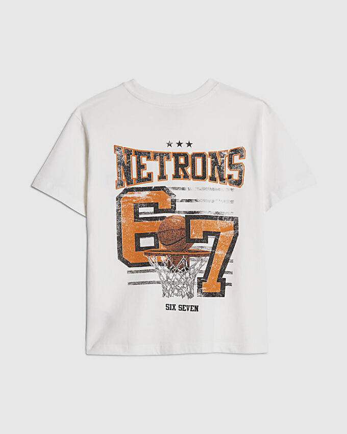 Pojkar Vit 67 Basket T-shirt
