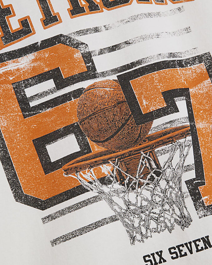 Pojkar Vit 67 Basket T-shirt