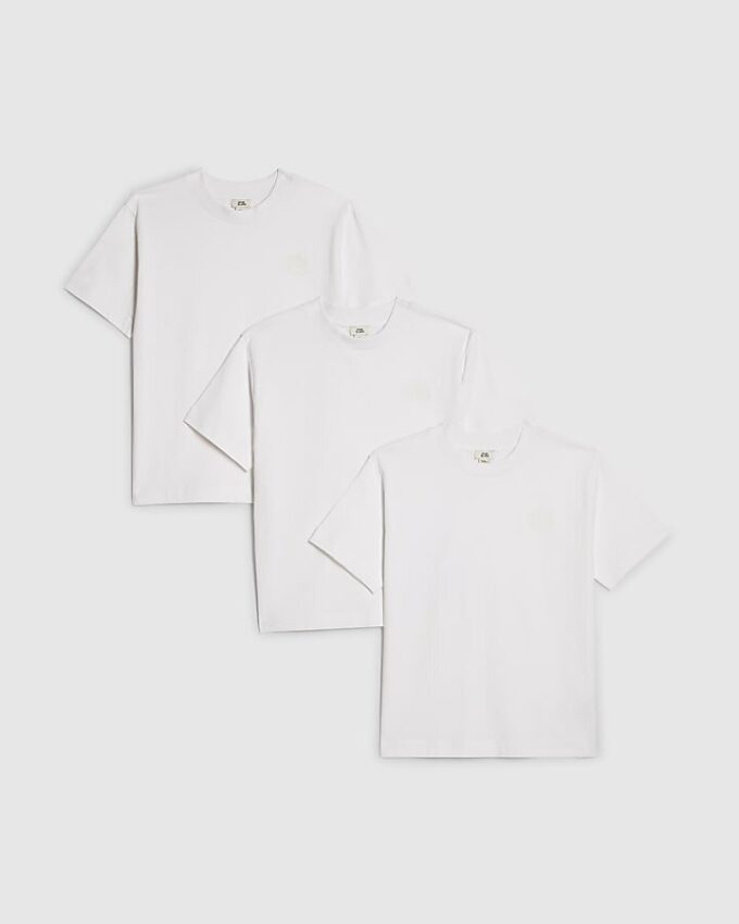 Pojkar Vit RR 3-pack T-shirts