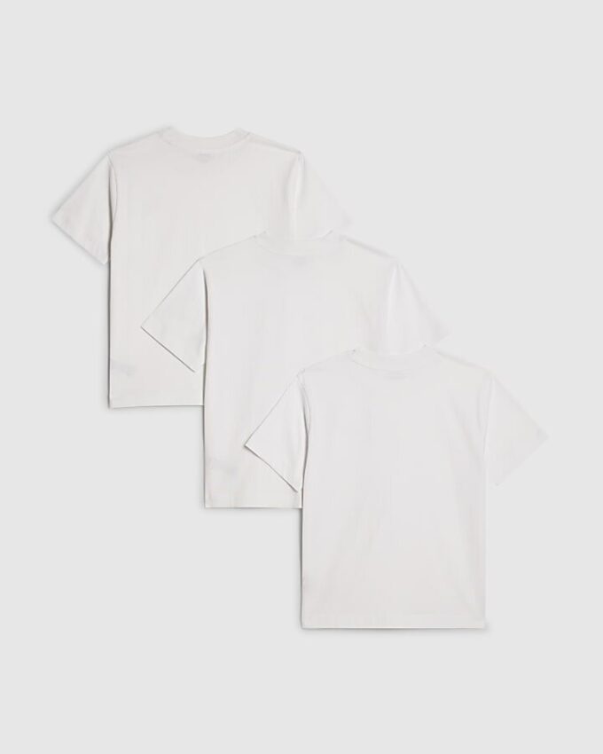 Pojkar Vit RR 3-pack T-shirts