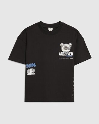 Pojkars svarta Chrome Bear T-shirt