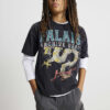 Pojkars svarta oversized Palais Dragon T-shirt