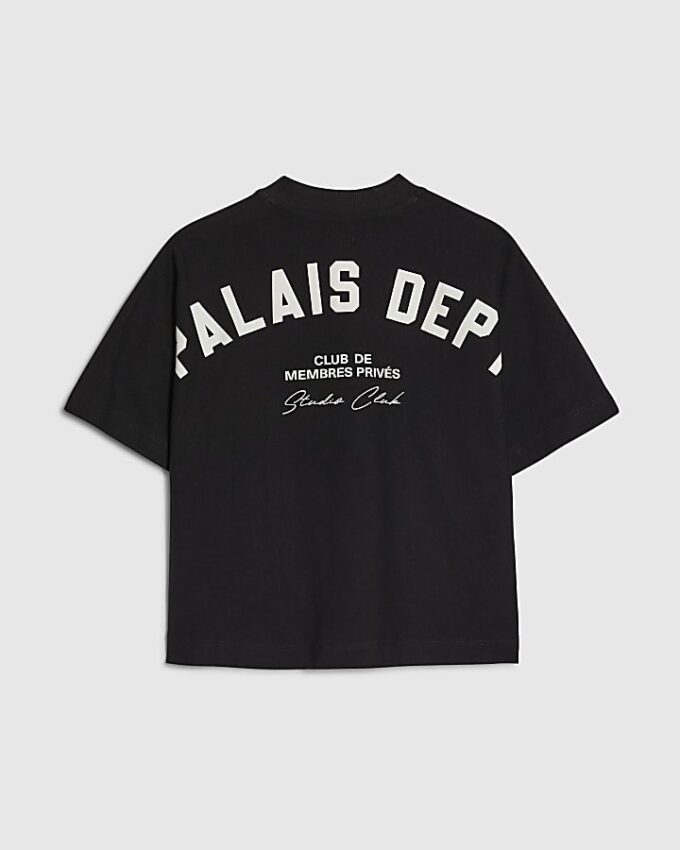 Pojkars svarta Palais Dept T-shirt