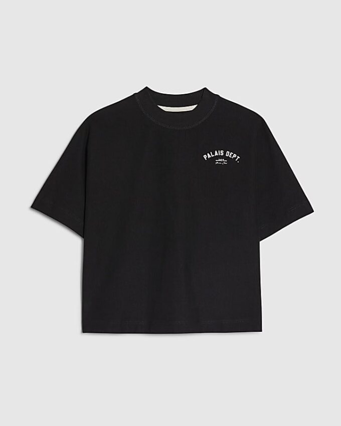 Pojkars svarta Palais Dept T-shirt