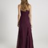 Röd bandeau-klänning i bodycon-modell
