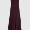 Röd bandeau-klänning i bodycon-modell