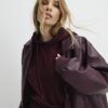 Röd premium långärmad hoodie