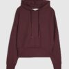 Röd premium långärmad hoodie