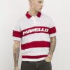 Röd slim fit-polotröja med Marello-ränder